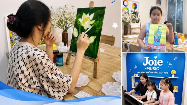 Lớp học vẽ Joie Art tại HDMon  Địa chỉ học vẽ uy tín gần Lê Đức Thọ, Đông Ngạc và Học viện Tài chính